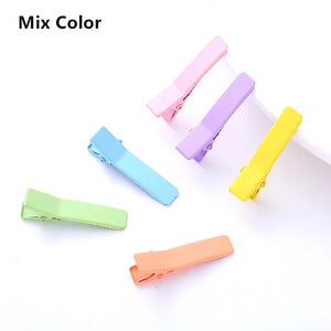 Metal Hairclip Bezel Base Hair Clip DIY Jewelry Making Girls Hair Accessories