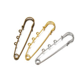 10/20pcs Metal Pin Fastener 3 Holes for DIY Brooch Jewelry Craft Making