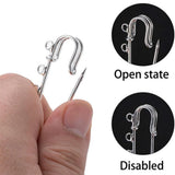 10/20pcs Metal Pin Fastener 3 Holes for DIY Brooch Jewelry Craft Making