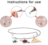 10/20pcs 70mm Expandable Bangle Wire Bracelets DIY Jewelry Making Supplies