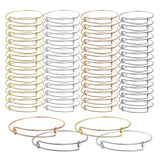 10/20pcs 70mm Expandable Bangle Wire Bracelets DIY Jewelry Making Supplies