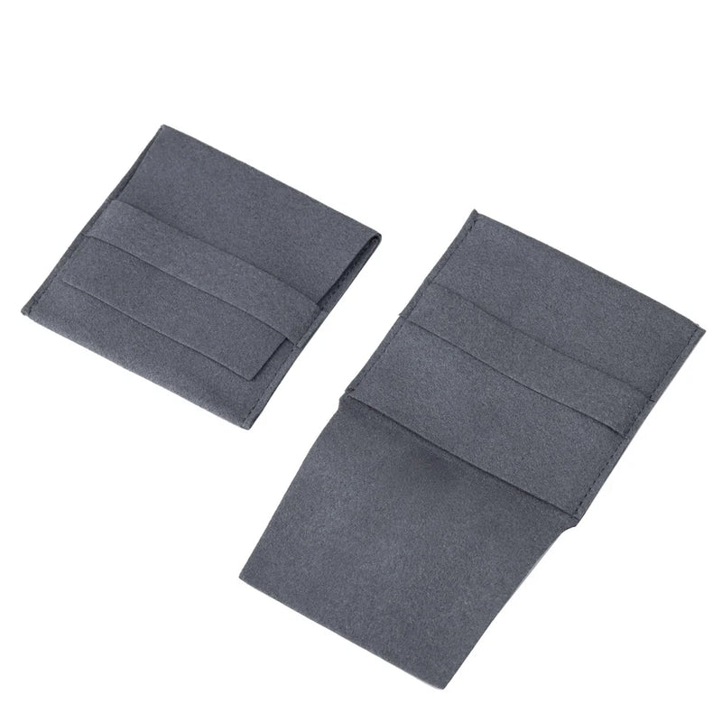 Microfiber Velvet Pouches for Jewelry Storage 8x8cm