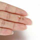 10-20pcs Metal Crimp End Beads Button Clasps DIY Jewelry Making Findings
