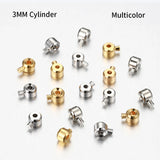 10-20pcs Metal Crimp End Beads Button Clasps DIY Jewelry Making Findings
