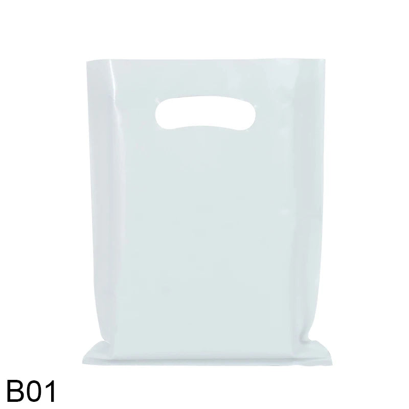 Colorful Plastic Shopping Tote Bag Candy Gift Jewelry Pouches