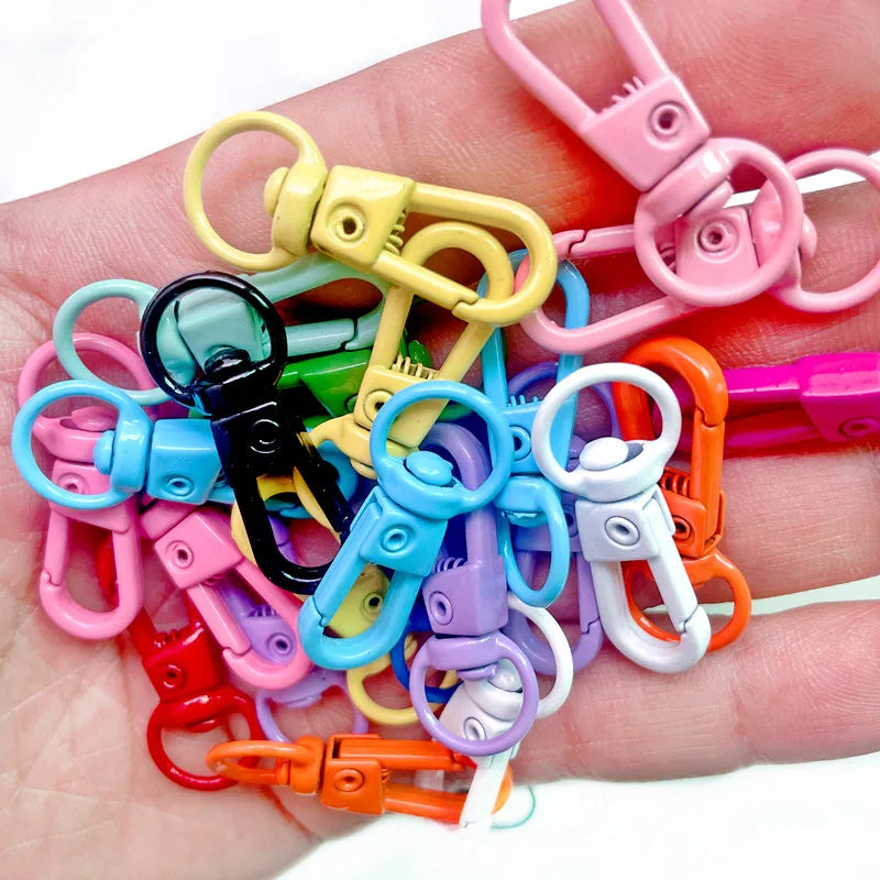 Colored Lobster Clasp Keychain Spring Buckle for DIY Jewelry Making