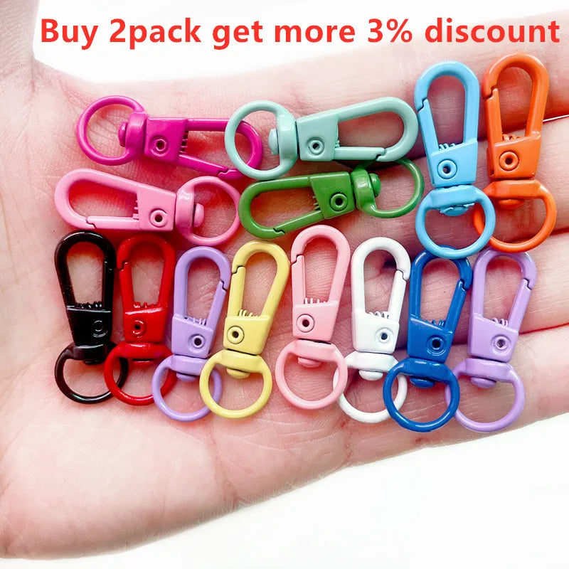 Colored Lobster Clasp Keychain Spring Buckle for DIY Jewelry Making