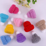 Mini Christmas Knitted Hats DIY Crafts Supplies Kids Headwear Accessories