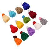Mini Christmas Knitted Hats DIY Crafts Supplies Kids Headwear Accessories