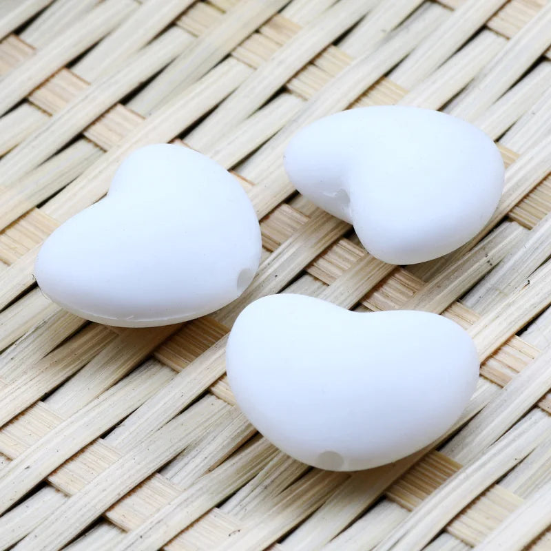 Mixed Love Heart Silicone Beads for Jewelry Making Diy Bracelet