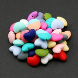 Mixed Love Heart Silicone Beads for Jewelry Making Diy Bracelet