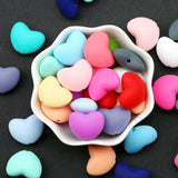 Mixed Love Heart Silicone Beads for Jewelry Making Diy Bracelet
