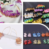 10/20pcs Titanium Coated Quartz Crystal Beads Top Drilled Raw Stick Loose Spacer