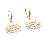 10-20pcs Raw Brass Sun Eye Charms Pendant DIY Jewelry Findings Making