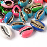 Natural Mother of Pearl Shell Enamel Beads For DIY Bracelet