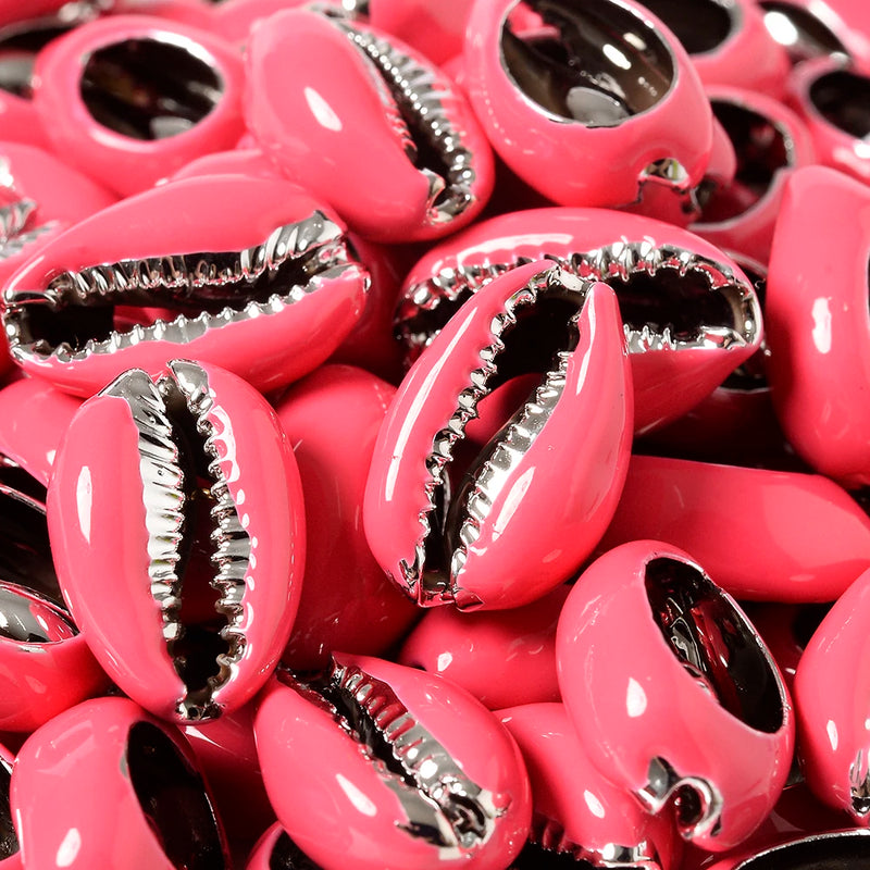 Natural Mother of Pearl Shell Enamel Beads For DIY Bracelet