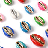 Natural Mother of Pearl Shell Enamel Beads For DIY Bracelet