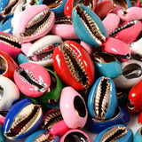 Natural Mother of Pearl Shell Enamel Beads For DIY Bracelet