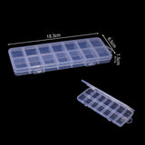 Transparent Plastic Storage Jewelry Box for Earrings Beads