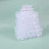 Transparent Plastic Storage Jewelry Box for Earrings Beads