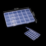Transparent Plastic Storage Jewelry Box for Earrings Beads