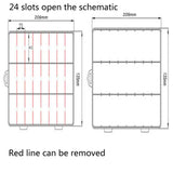 24-Compartment Portable Tool Box Jewelry Storage Container