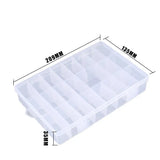 24-Compartment Portable Tool Box Jewelry Storage Container