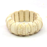 10-24mm 8-27mm Turquoise Howlite Stone Bracelet Elastic Hand Jewelry