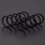 10/24pcs Polished Sliver Key Rings for Jewelry Making Keychain DIY Finding