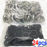 10/24pcs Polished Sliver Key Rings for Jewelry Making Keychain DIY Finding