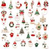 10-25mm Mixed 38 Christmas Earrings Bracelet Pendant Santa Bell Pendant