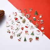 10-25mm Mixed 38 Christmas Earrings Bracelet Pendant Santa Bell Pendant