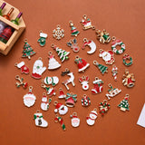 10-25mm Mixed 38 Christmas Earrings Bracelet Pendant Santa Bell Pendant