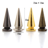 10*25mm Tree Rivet Studs Spots Cone Nailhead for Leather Craft DIY