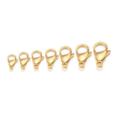 10-25pcs Plated Stainless Steel Lobster Clasp Claw Clasps DIY Jewelry Making