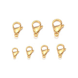 10-25pcs Plated Stainless Steel Lobster Clasp Claw Clasps DIY Jewelry Making