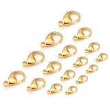 10-25pcs Plated Stainless Steel Lobster Clasp Claw Clasps DIY Jewelry Making