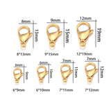10-25pcs Plated Stainless Steel Lobster Clasp Claw Clasps DIY Jewelry Making