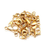 10-25pcs Plated Stainless Steel Lobster Clasp Claw Clasps DIY Jewelry Making