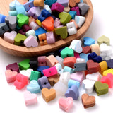 Heart Silicone Beads 14mm Baby Teething Jewelry Making Bracelet