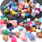 Heart Silicone Beads 14mm Baby Teething Jewelry Making Bracelet
