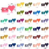 Heart Silicone Beads 14mm Baby Teething Jewelry Making Bracelet