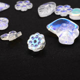 Leaf Flower Glass Crystal Spacer Beads for DIY Bracelet Necklace