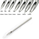 50Pcs 16G Piercing Needles Surgical Steel Disposable Sterilized Tattoo Ear