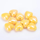 12mm Heart Ceramic Beads Glazed Porcelain Jewelry Making DIY Earrings Necklace