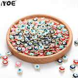 Metal Evil Eye Beads Charms Multicolor Enamel Pendant DIY Jewelry Supplies