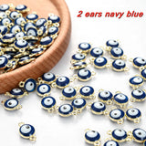 Metal Evil Eye Beads Charms Multicolor Enamel Pendant DIY Jewelry Supplies