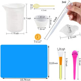 Resin Jewelry Making Tools Kit UV Epoxy Mold Casting Set Dispensing Cup