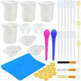 Resin Jewelry Making Tools Kit UV Epoxy Mold Casting Set Dispensing Cup