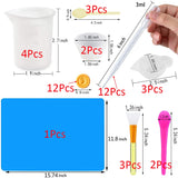 Resin Jewelry Making Tools Kit UV Epoxy Mold Casting Set Dispensing Cup
